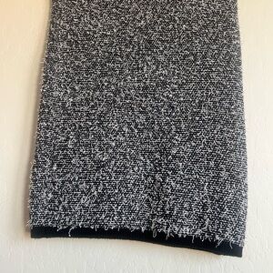 Calvin Klein Black and White Pencil Skirt Knee-Length